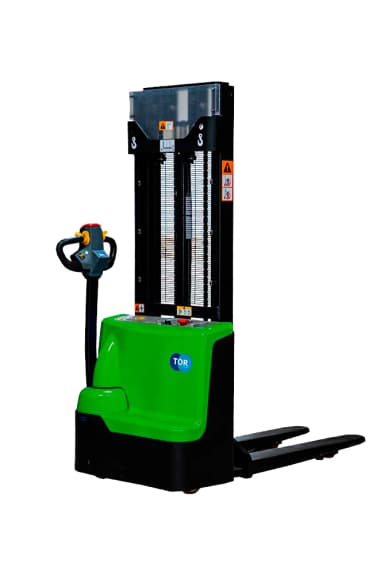 Штабелер самоходный 1,5 т 3,5 м TOR WS15H-3500SC PRO Li-ion 24/100 В/Ач контр. скорости подъема — фото 1